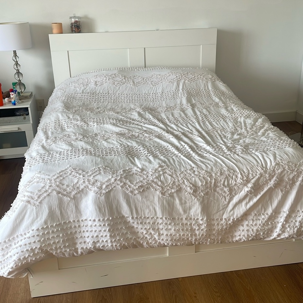 Brimnes white bed from Ikea